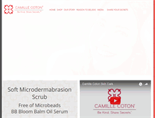 Tablet Screenshot of camillecoton.com